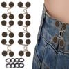 8 Set Waistband Buttons Pins, Zinc Alloy Clips view 1
