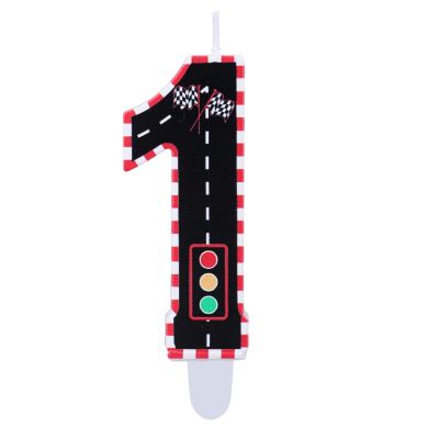 Race Car Birthday Candle