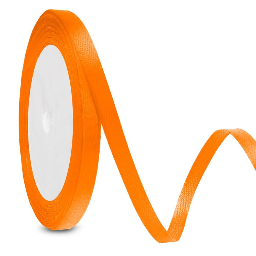 Orange Gift Ribbon 6mm 23m