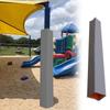 ENHEN Basketball Post Pad, 2.1 m Square Post Padding for Outdoor Use, Gray, 3 x 3 in (8 x 8 cm) view 1