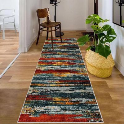 Non-Slip Runner Rug for Hallway and Kitchen, 90 x 230 cm