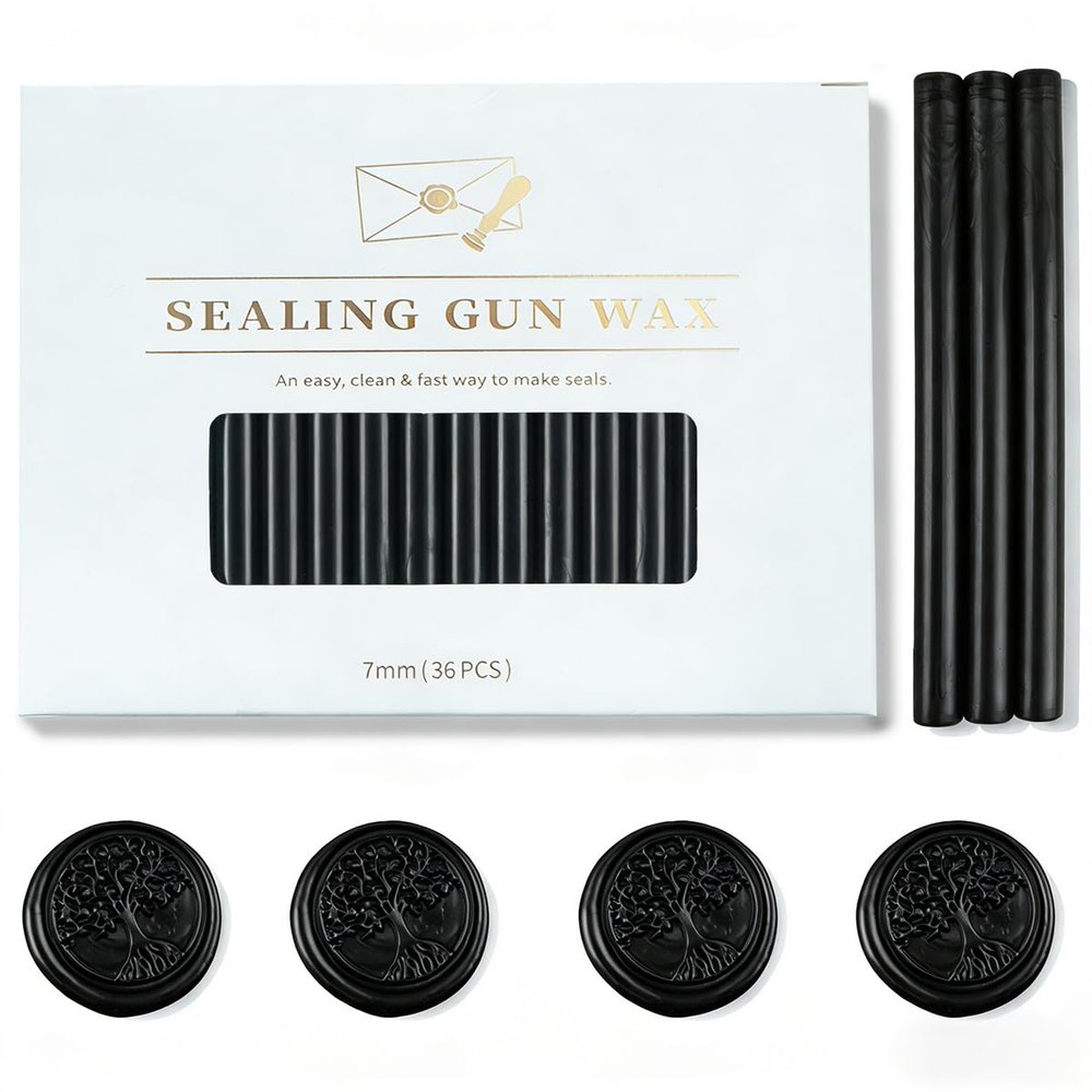 Zifospy 7mm Mini Seal Wax Sticks, 30 Pieces White