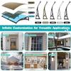 WDFYM UV-Protective Aluminum and Polycarbonate Door Canopy, 60 x 310 cm view 3