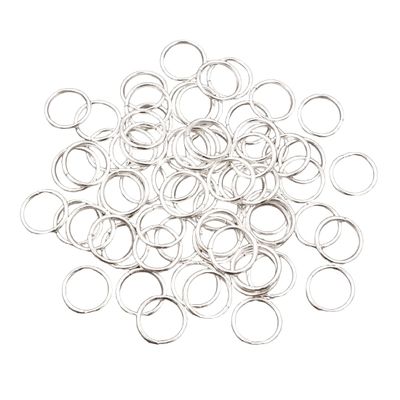 COYUN 160 Pcs 8mm Silver Metal Jump Rings