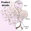 COYUN 160 Pcs 8mm Silver Metal Jump Rings view 2