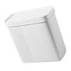 ERINGOGO Slim Office Trash Can with Lid for Tight Spaces, White view 1