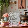 Metal Die Cuts with Silver Flowers, 8 Patterns view 4
