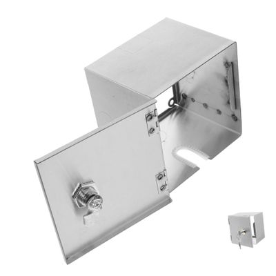 Stainless Steel Outlet Box Gre 1, Wall-Mounted, with Cable Entry, Silver