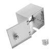 Stainless Steel Outlet Box Gre 1, Wall-Mounted, with Cable Entry, Silver view 1