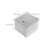 Stainless Steel Outlet Box Gre 1, Wall-Mounted, with Cable Entry, Silver view 2