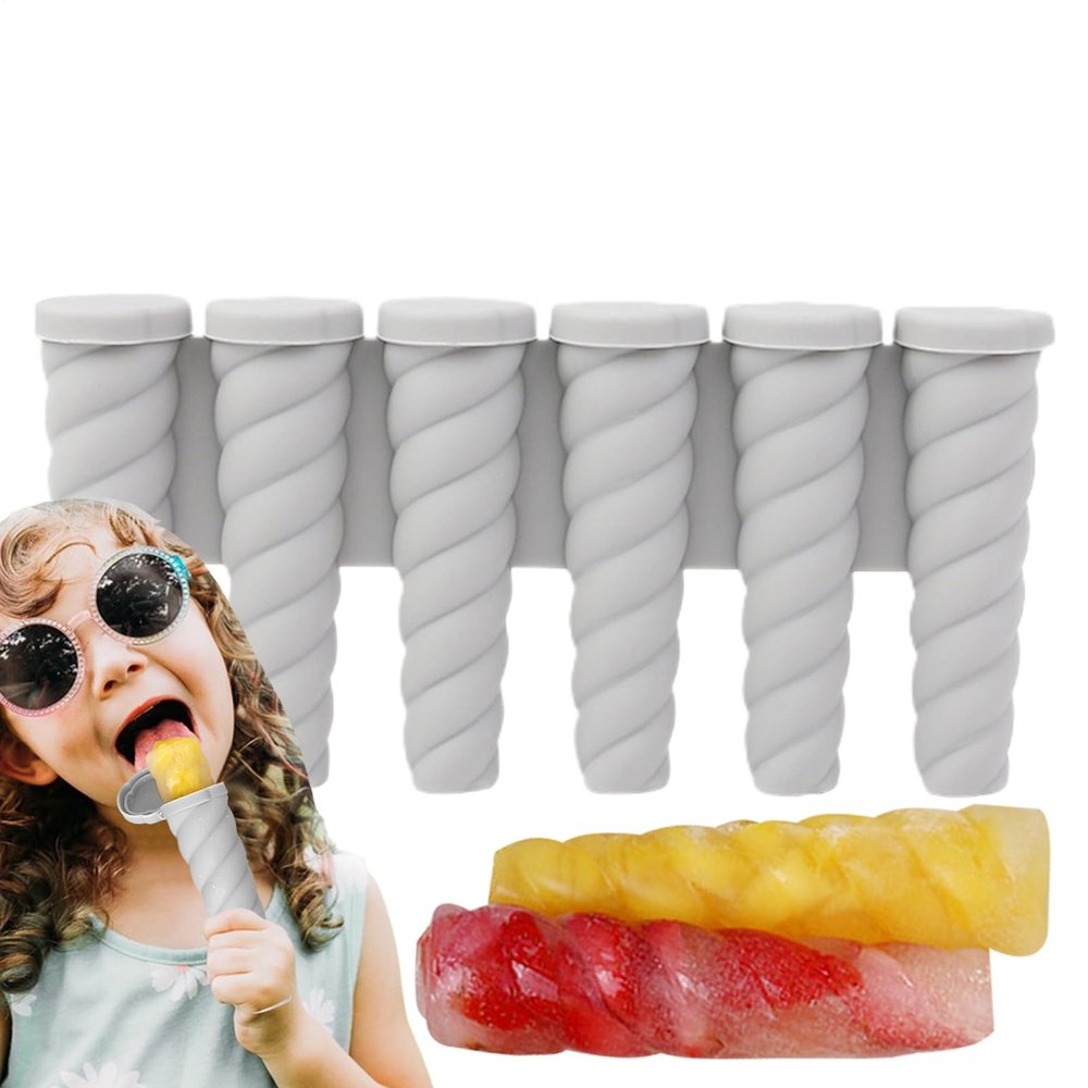 Acunny Silicone Ice Cream Mold with 6 Cavities