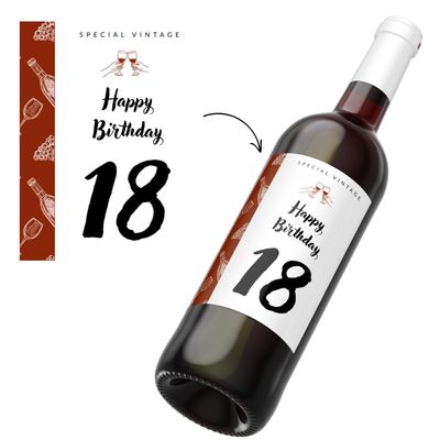 Happy Birthday Labels (6 pcs)