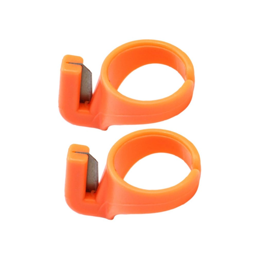 Sewroro 2-Pack Multifunction ABS Finger Ring Thread Cutter