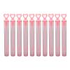 Phefop 10-Piece Pink Heart-Shaped Bubble Wands view 1