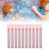 Phefop 10-Piece Pink Heart-Shaped Bubble Wands view 3