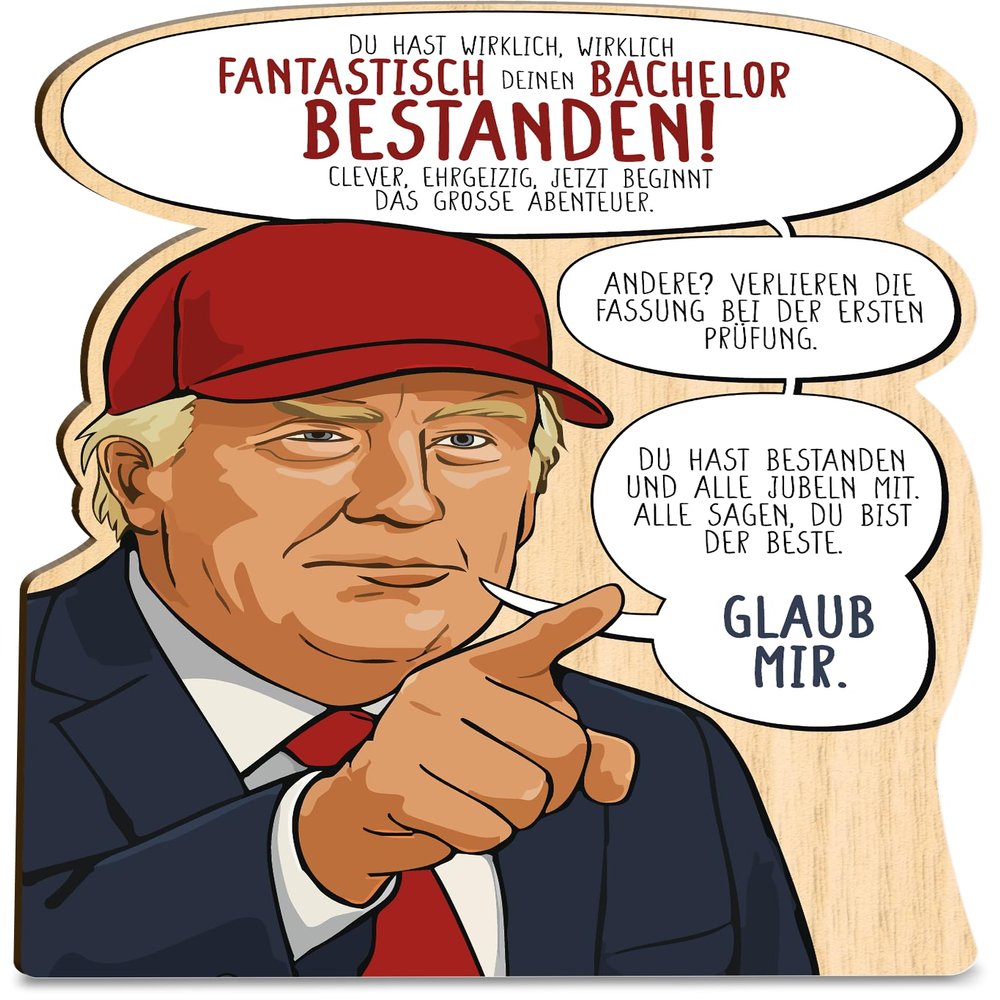 Generic Wood-Paper Card XXVI (Trump Bachelor Passed)