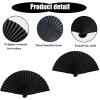 2 Pack Black Folding Fans view 3