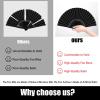 2 Pack Black Folding Fans view 4