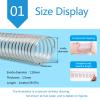 Flexible PU Dust Collection Hose, 1 m, 110 mm ID, with Copper Wire view 2