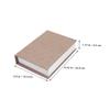 ARTSEWPLY Decorative Linen Book Boxes, 3-Piece Set, 22 x 15 x 4.5 cm, Faux Book Props for Living Room, Office, School, Coffee Table, and Shelf view 2