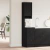 vidaXL Kitchen Cabinet with Shelf Black Oak Effect 32 x 50 x 180 cm view 2