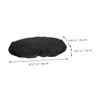 2-Piece Black Oxford Fabric Winch Covers with Elastic Hem view 2
