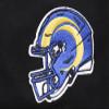 Pro Standard Women's NFL Los Angeles Rams Classic Chenille Short-Sleeve Boxy T-Shirt, Black, 2XL view 4