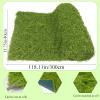 FAICOIA Artificial Moss Table Runner, 16 x 118 in, Green view 2