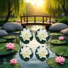 Artificial Foam Lotus Flowers with Lilies, 4 Pieces view 2