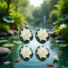 Artificial Foam Lotus Flowers with Lilies, 4 Pieces view 4