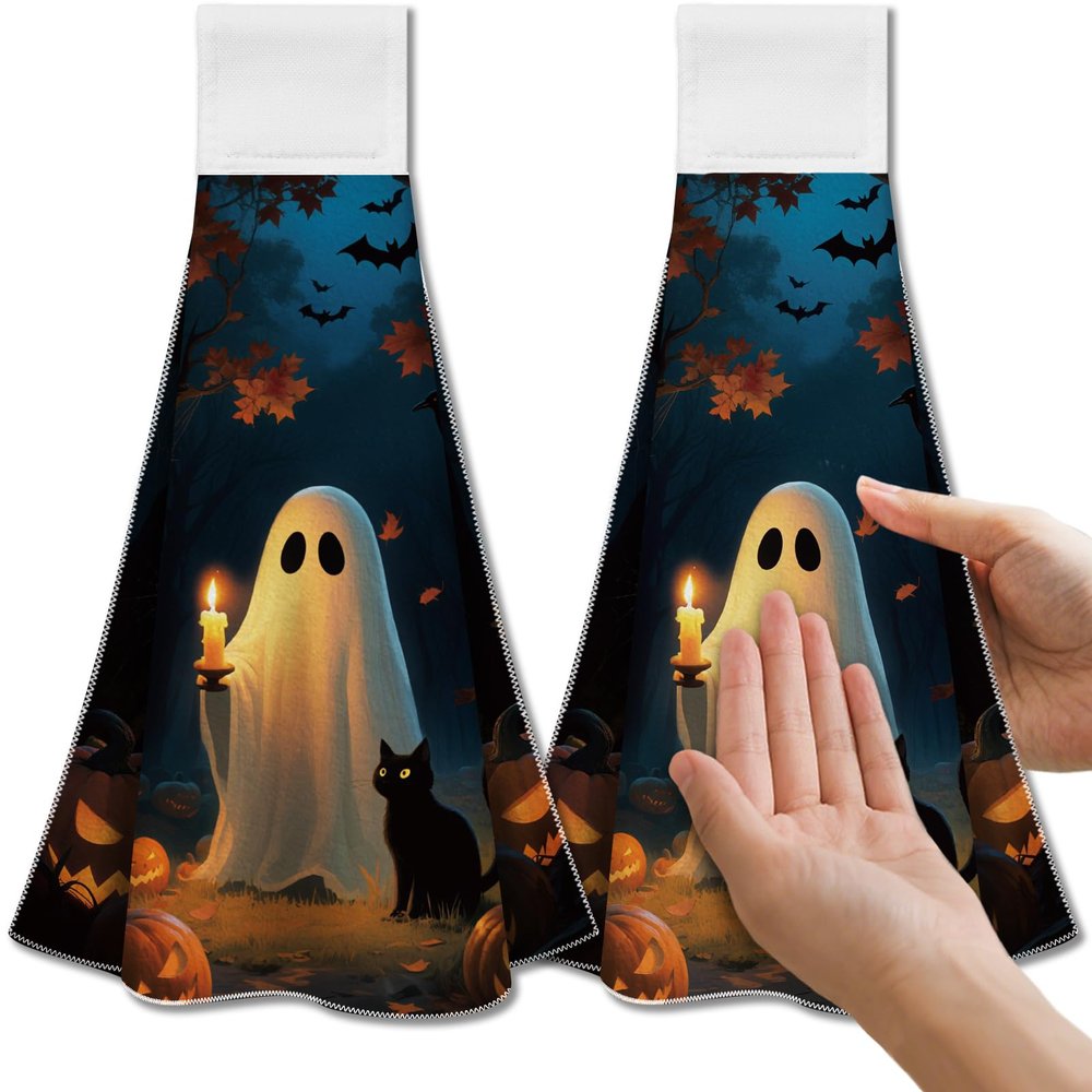 CUTHOLLOW Hanging Kitchen Towels Set of 2