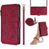 Crossbody Wallet Case for Xiaomi Redmi Note 7/7 Pro, Red view 1