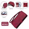 Crossbody Wallet Case for Xiaomi Redmi Note 7/7 Pro, Red view 4