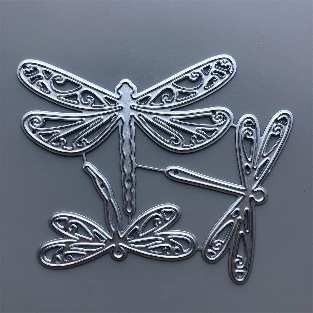 2025 Silver Dragonfly Metal Die Cuts for Card Making