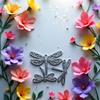 2025 Silver Dragonfly Metal Die Cuts for Card Making view 3