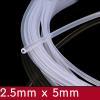 Transparent Silicone Beverage Connection Hose, 2.5 mm x 5 mm Inner Diameter, 1 m view 2