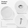 Stainless Steel Repair Plates for Furniture Repair, 9.9 x 4.8 cm, Heavy-Duty Straight Brackets with Screws, 10-Piece view 3