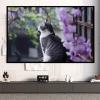 16:9 4K HD Anti-Glare Projector Screen, Foldable Wrinkle-Free Portable Movie Screen for Indoor and Outdoor Home Theater, 160° Viewing Angle, with Hooks (60 in/133 x 75 cm) view 2