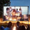 16:9 4K HD Anti-Glare Projector Screen, Foldable Wrinkle-Free Portable Movie Screen for Indoor and Outdoor Home Theater, 160° Viewing Angle, with Hooks (60 in/133 x 75 cm) view 3