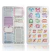 UNICRAFTALE 2-Piece Roman Journal Divider Metal Stencil view 1