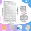 UNICRAFTALE 2-Piece Roman Journal Divider Metal Stencil view 3
