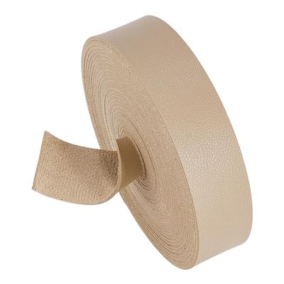 BENECREAT 5 m Long Lychee-Pattern Faux Leather Strap, 25 mm Wide, Antique White