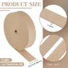 BENECREAT 5 m Long Lychee-Pattern Faux Leather Strap, 25 mm Wide, Antique White view 2