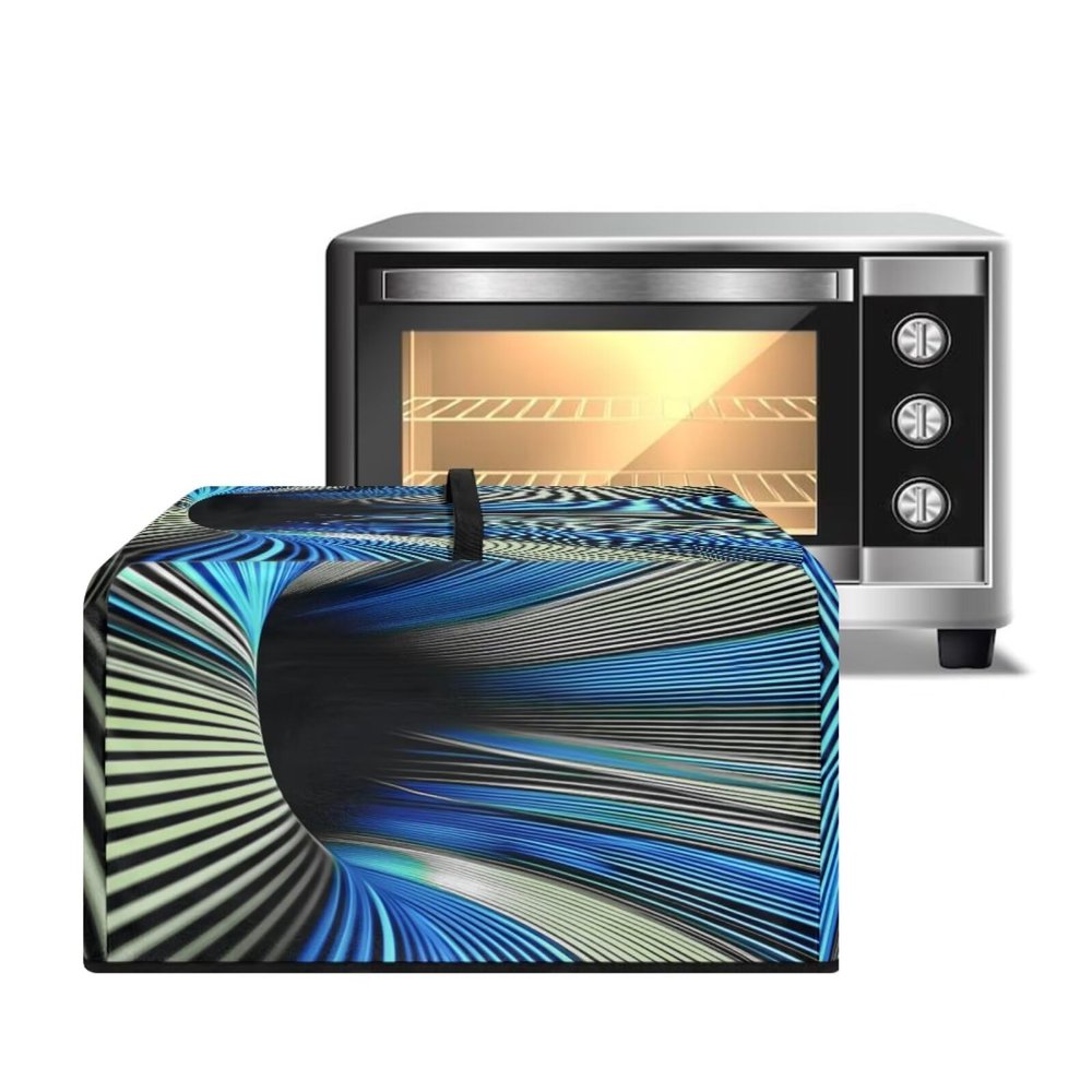 Xoenoiee Abstract Geometric Art Print Microwave Cover with Handle