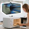 Xoenoiee Abstract Geometric Art Print Microwave Cover with Handle view 3