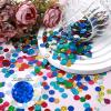YBEATY Glitter Foil Confetti - Multicolor Round Sequins view 2