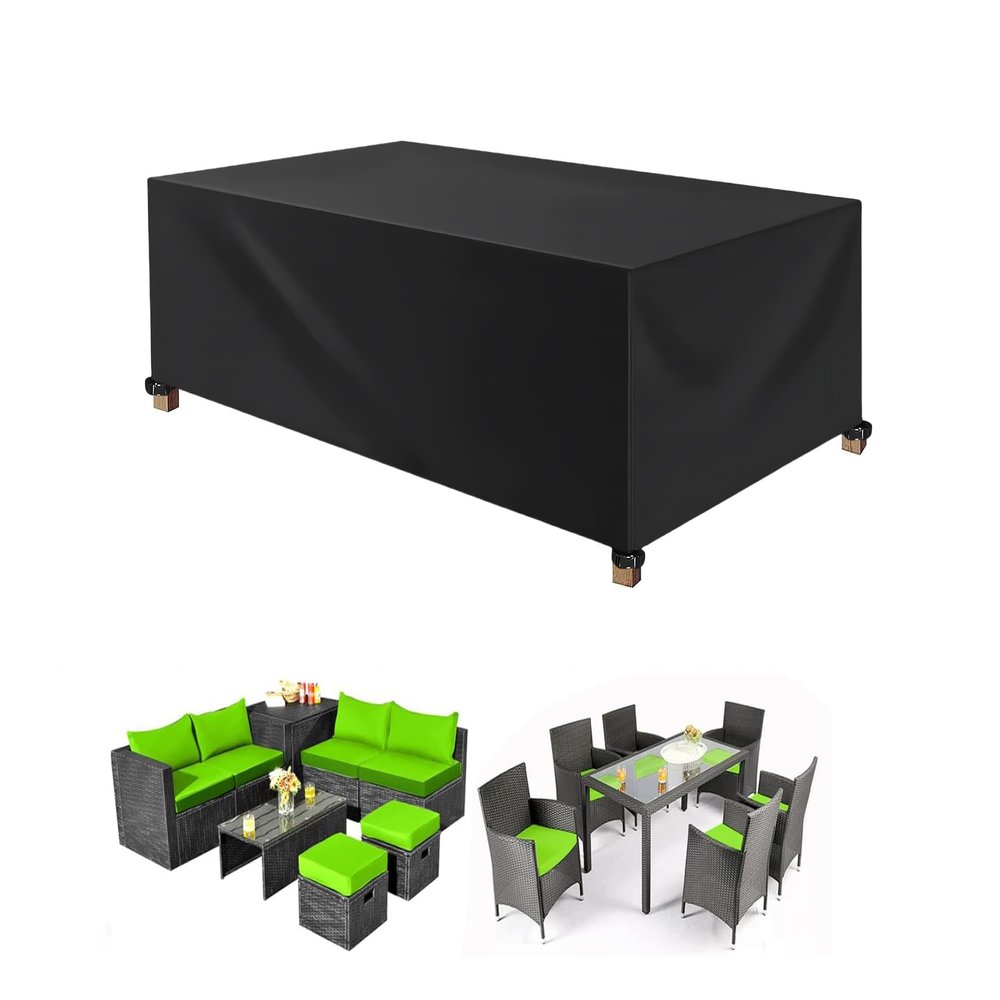 ZUROJ Outdoor Patio Furniture Cover 175 x 110 x 30 cm, 420D Oxford Fabric