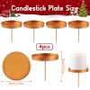 4-Piece Advent Wreath Candle Holders view 2