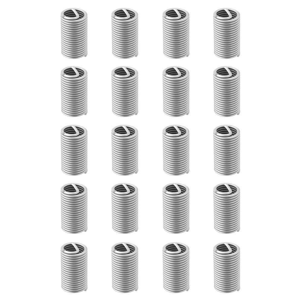 Briny River 20-Piece M9 x 1.25 3D Thread 304 Stainless Steel Extra-Long Helicoil Inserts