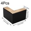 Sanfly Wooden Furniture Legs, 4-Pack, L-Shaped Table Legs, Furniture Risers for Sofas, Dressers, Cabinets and Tables view 2